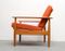 Vintage Orange Armchair, 1960s, Image 4