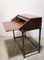 Teak Schreibtisch mit Rolltür von Fratelli Proserpio, 1960er 3