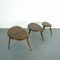 Vintage Nest of Dark Pebble Tables by Lucian Ercolani for Ercol 2
