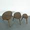 Vintage Nest of Dark Pebble Tables by Lucian Ercolani for Ercol 3