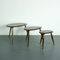 Vintage Nest of Dark Pebble Tables by Lucian Ercolani for Ercol 1