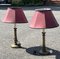 Tischlampen mit Roten Lampenschirmen, 2er Set 1
