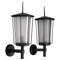 Swedish Outdoor Wall Lamps in Copper and Glass attributed to Hans Bergström, 1950s, Set of 2, Image 1