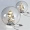 Große Doria Tischlampen aus mundgeblasenem Bubble Glas, 1970er, 2er Set 5