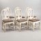 Swedish Painted Provincial Gustavian Chairs, 1800s, Set of 6 1