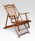 Walnut Framed Folding Steamer Deck Chair, 1890s, Image 1