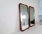 Mid-Century Modern Wood and Brass Mirrors, Sweden, 1950s, Set of 2 5