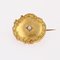 Broche francés de perlas finas y oro amarillo de 18 kt, siglo XX, Imagen 2