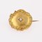 French Fine Pearl and 18 Karat Yellow Gold Collar Brooch, 20th Century 2