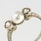 Ring aus 18 Karat Weißgold mit Perlen und Diamanten, 1930er 12