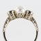 Anello in oro bianco a 18 carati e diamanti con perle, anni '30, Immagine 11