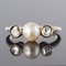 Anello in oro bianco a 18 carati e diamanti con perle, anni '30, Immagine 4