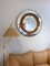 Mid-Century Modern Circular Walnut Wall Mirror attributed to Fratelli Marelli, Italy, 1950s 5