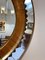 Mid-Century Modern Circular Walnut Wall Mirror attributed to Fratelli Marelli, Italy, 1950s 2