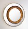 Mid-Century Modern Circular Walnut Wall Mirror attributed to Fratelli Marelli, Italy, 1950s 6