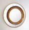 Mid-Century Modern Circular Walnut Wall Mirror attributed to Fratelli Marelli, Italy, 1950s, Image 6