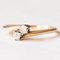 Vintage 14k Yellow Gold Toi Et Moi Ring with European Cut Diamonds 2