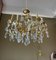 Vintage Bronze and Crystal Chandelier 1