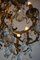 Vintage Kronleuchter aus Bronze & Kristallglas 3