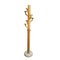 Italian Timber Coat Stand with Travertine Base, 1970s 1