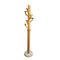 Italian Timber Coat Stand with Travertine Base, 1970s, Image 1