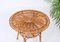 Mid-Century Italian Round Coffee Table in Rattan and Bamboo, Italy, 1960s 14