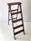 Hand-Crafted Wood Folding Ladder, 2000s, Image 1
