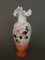 19th Century Napoleon III Opaline Vase with Floral Decoration Lace Collar 3