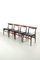 Model W2 Dining Chairs by Hans Wegner, Set of 4 1