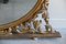 Large Gilt Wood Oval Overmantle Mirror 3