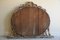 Large Gilt Wood Oval Overmantle Mirror 14