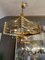 Large Gold-Plated Murano Glass Tubed Chandelier by Gaetano Sciolari, 1960, Image 7