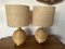 Italian Rattan and Brass Table Lamps, 1970s, Set of 2 6