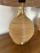Italian Rattan and Brass Table Lamps, 1970s, Set of 2 9