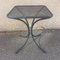 Black Wrought Iron Pedestal Table, 1960s 4
