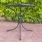 Black Wrought Iron Pedestal Table, 1960s 5