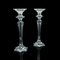 English Candlesticks in Glass, 1970s, Set of 2, Image 1