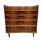 Mid-Century Scandinavian Coronation Bedroom Set in Teak and Walnut by Edmond Spence, Sweden, 1960s, Set of 4 11