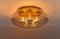 Lampada da incasso a quattro luci in vetro ambrato di Limburg, Germania, anni '60, Immagine 2