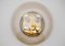 Lampada da incasso a quattro luci in vetro ambrato di Limburg, Germania, anni '60, Immagine 10