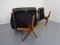 Danish Teak & Leather Swivel Lounge Chairs from Berg Furniture, 1970s, Set of 2 13