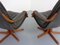 Danish Teak & Leather Swivel Lounge Chairs from Berg Furniture, 1970s, Set of 2 15