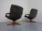 Danish Teak & Leather Swivel Lounge Chairs from Berg Furniture, 1970s, Set of 2 11