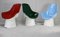 Space Age Armchairs in Painted Fiberglass, France, 1970s, Set of 3 18