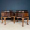 Vintage Wood Nightstands, Italy, 1950s, Set of 2 11