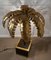 French Palm Tree Toleware Table Lamp in the style of Mason Jansen, 1970s 5