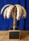 French Palm Tree Toleware Table Lamp in the style of Mason Jansen, 1970s 1