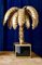 Lámpara de mesa Toleware francesa en forma de palmera al estilo de Mason Jansen, años 70, Imagen 6