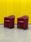 Red Leather Armchair on Wheels from de Sede 3