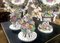 19th Century Capodimonte Polychrome Porcelain Incense Burners Vases with Flowers and Winged Cherubs, Set of 2 10